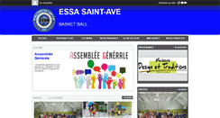 Desktop Screenshot of essabasketsaintave.com