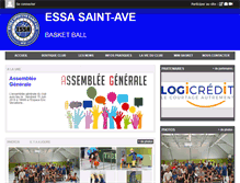 Tablet Screenshot of essabasketsaintave.com